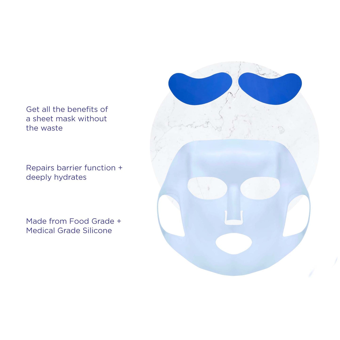 Province Apothecary Reusable Silicone Sheet Mask Set ( for face & eyes )